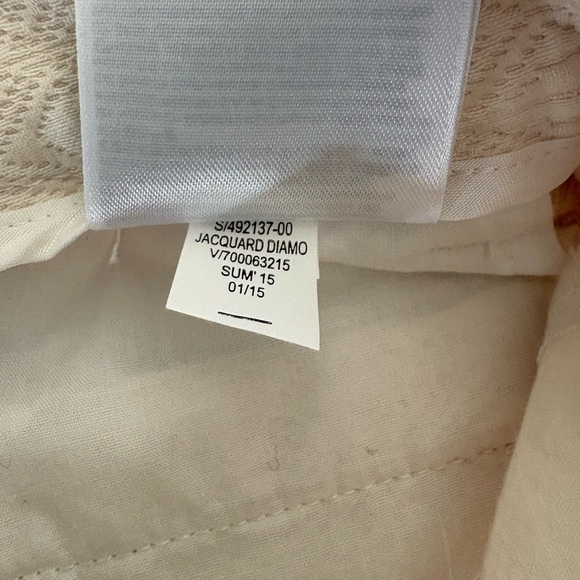 NWT Banana Republic Jacquard Diamond Pattern Woven Cream Shorts Women’s Size 4 - Picture 5 of 9